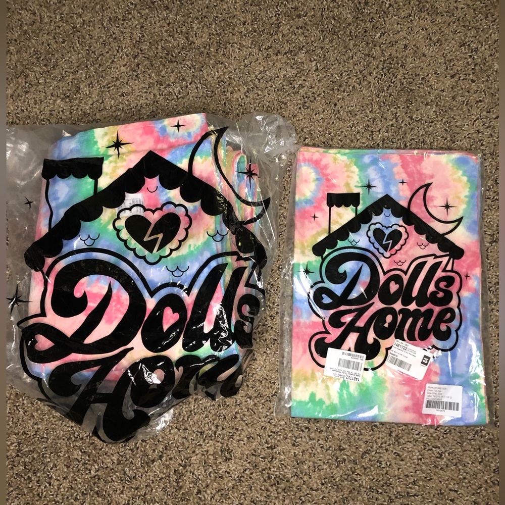 Dolls Kill Tie Dye Duvet Cover AND Pillow Cases